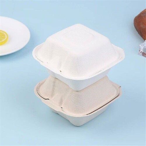 10Pcs Disposable Bento Box Fruit Salad Hamburger Box Pulp