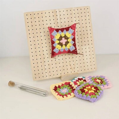 Wooden Knitting Blocking Board Granny Squares Crochet Blocki