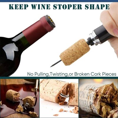 Upgrade Pocket Air Pump Wine Bottle Opener Safety Portable A