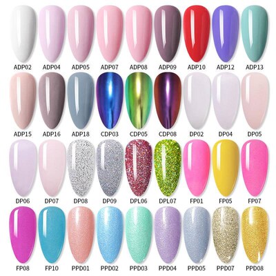 14PCS free baking lamp dip powder French nail polish complet