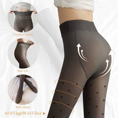 New Warm Tights For Women Winter Fleece Leggings Thermal Sto