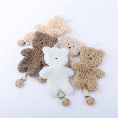 Bear Baby Pacifier Chain Anti-lost Teething Toy Strap Fall