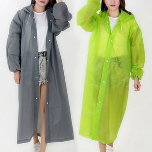 Environmental Women Raincoat Men Black Rain Clothes Cover Ho