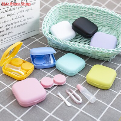 Mini Contact Lens Case Pocket Portable Easy Carry Make Up Be