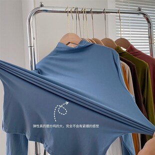 Women Turtleneck Sweater Autumn Long Sleeve Shirt Pullover S