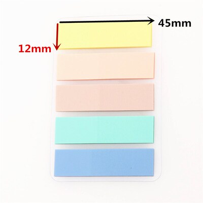New Color 100 Sheets Self Adhesive Memo Pad Sticky Notes Boo