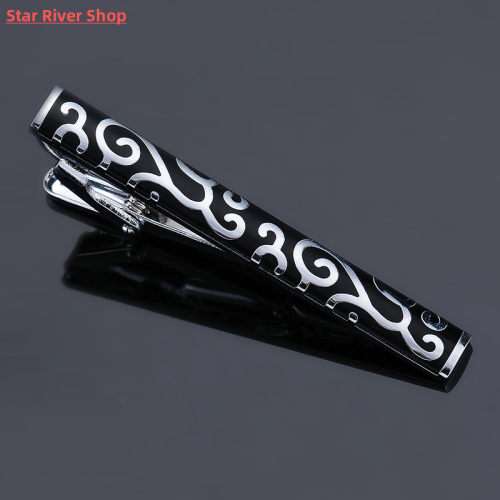 high-end Tie Clip men jewelry luxury Classic gold lase Matte