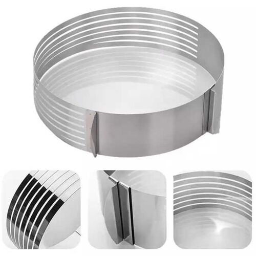 Cake Cutter Slicer  Stainless Steel Bread Adjustable Mold