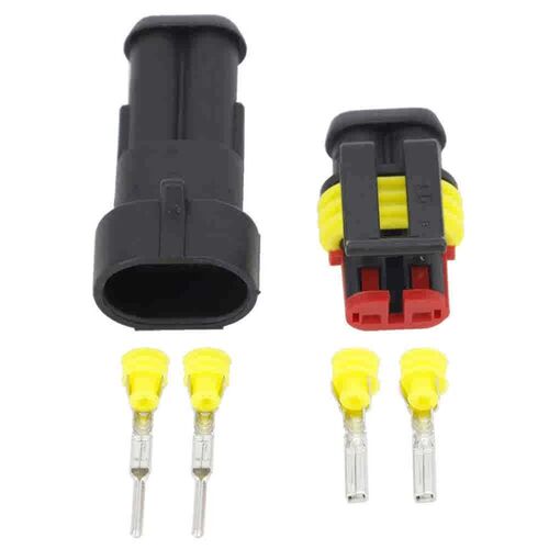 5 Sets 2 Pin AMP 1.5 Connectors,DJ7021-1.5 Waterproof Electr