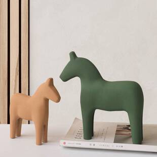-Modern minimalist Morandi Sedara Trojan horse ornaments hom