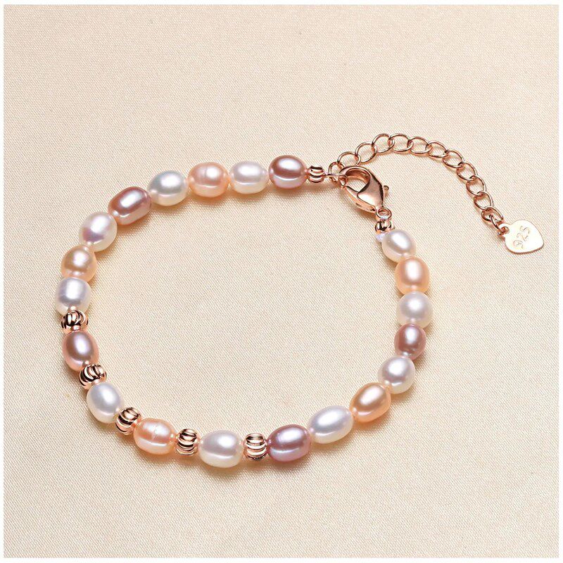 20 Style 100% Real Freshwater Cultured Pearl Bracelet for Wo - 实物图