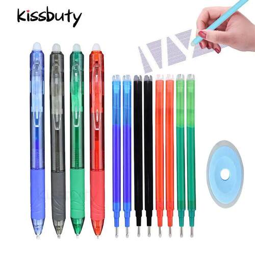 0.7mm Magic Erasable Pen Press Gel Pen Set 8 Colors Erasable