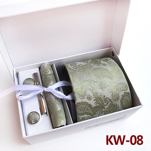 Mens Tie 14Color Waist Flower Gift Box 6Piece Set Group Tie