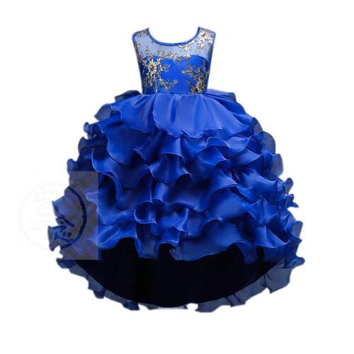 。Girls gilded sleeveless Princess fluffy skirt childrens
