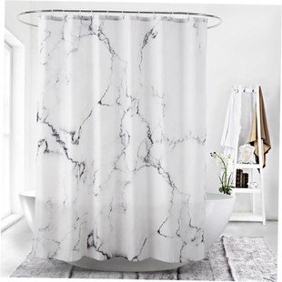 2024 B10Creative marble Waterproof polyester shower curtain