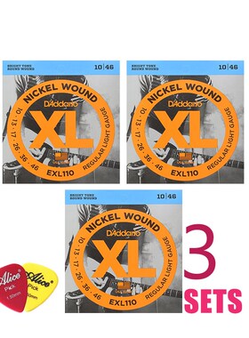 3 Packs Set DAddario EXL110 EXL115 EXL120 EXL130 XL Nic