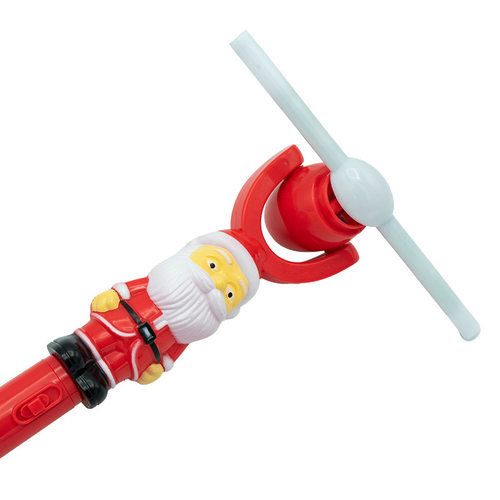 Santa Claus music windmill Christmas gift colorful rotating
