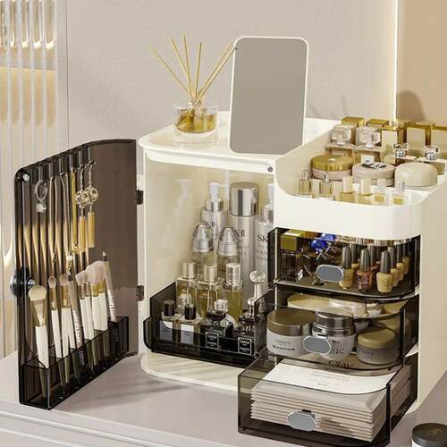 Cosmetics Storage Box Drawer Type Desk Storage Cabinet Dress