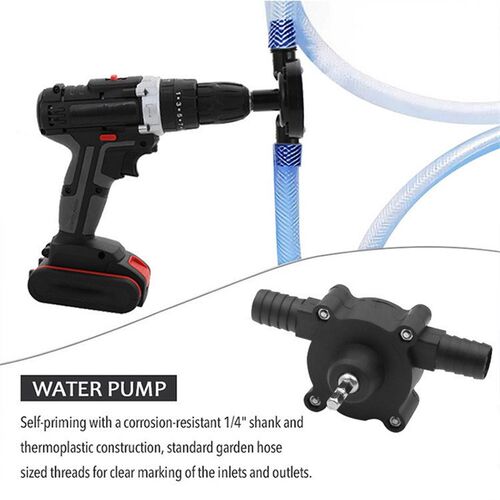 Onnfang Self-Priming Pump Micro Hand Electric Drill Motor Wa