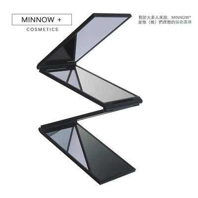 A foldable four-sided mirror for self-haircutting, allowing