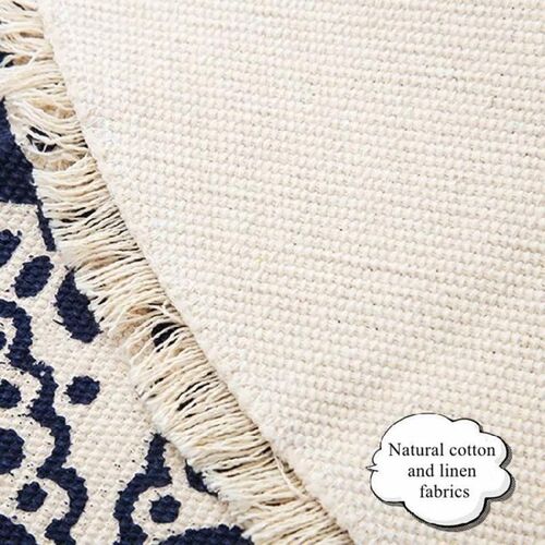 Morocco Round Carpet Bedroom Boho Tassel Rug Floor Mats