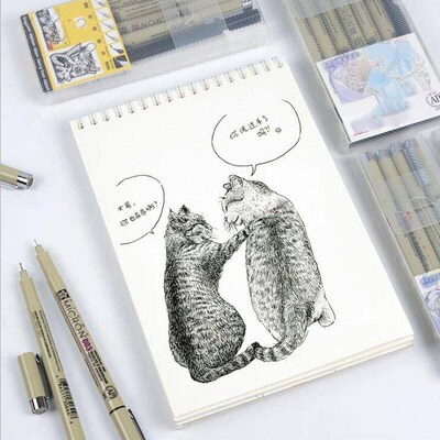 1pc Waterproof Sakura Pigma Micron Pen Neelde Soft Brush Dra