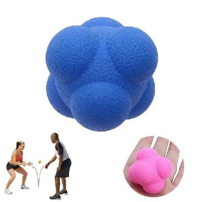 10pcs 5.5cm Hexagonal Reaction Ball Silicone Agility