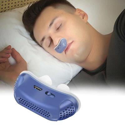 Micro Electric Anti Snoring Device Smart EMS Pulse Sound Rec
