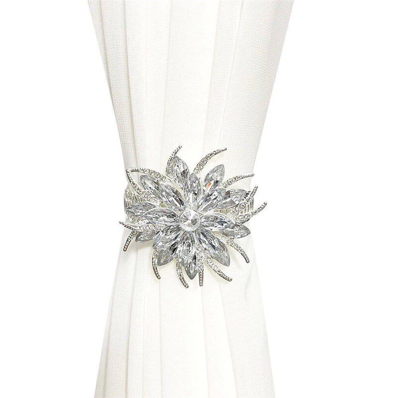 2Pcs/Set New Lotus Design Curtain Buckles Curtain Tiebacks f