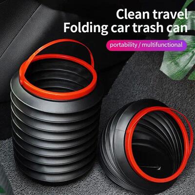 Car Trash Bin Case Storage Box Foldable trash can for water