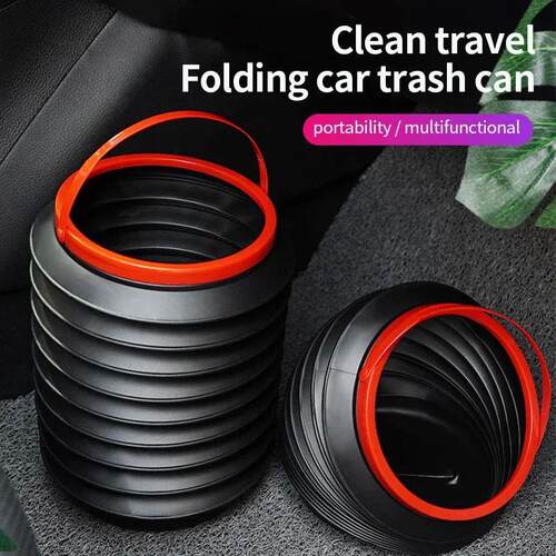 Car Trash Bin Case Storage Box Foldable trash can for water