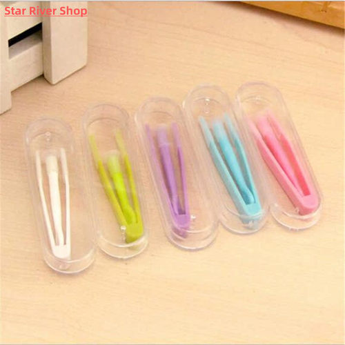 1 Set Color Contact Lens Case Box Tweezers and Suction Stick