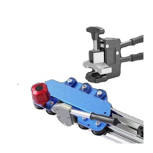 新款瓷砖岩板便携式压力杠轨道推刀7轴手动拉划刀高精度大板切割