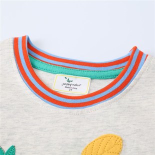 Jumping Meters New Arrival Squirrel Applique Autumn Children