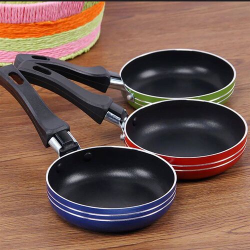 12cm/14cm/16/18cm Mini Frying Pan Non-Stick Steel Frypan Pot
