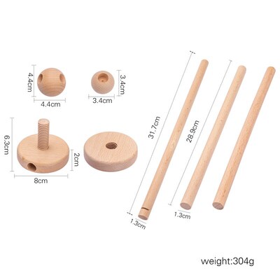 7Pcs  Assembly Rattles Bracket Set Infant Crib Mobile Bed Be
