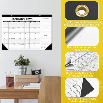 2024-2025 Agenda Planner Book Weekly Monthly Office Notebook