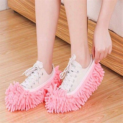 Dust Mop Slippers Foot Socks Mop Caps Multi-Function Floor
