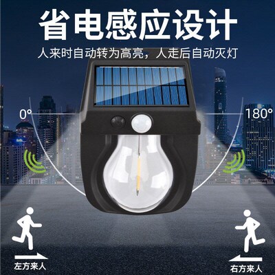 Outdoor solar powered small house light induction tungsten w