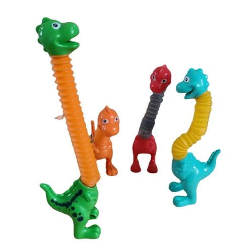 3D Giraffe Dinosaur Tubes Toys Stress Relief Squeeze Fidget