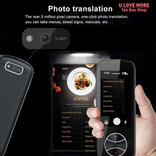 NEW V10 Portable Language Translator 137 Languages Two-Way R