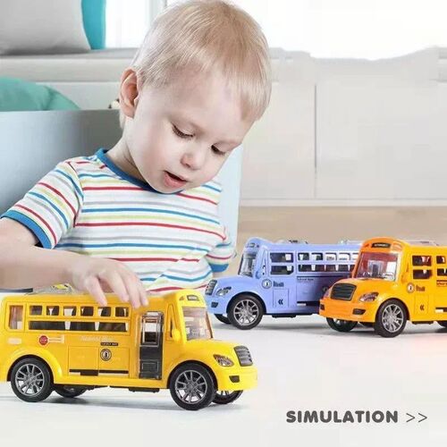 School Bus Model Car For Children Toys, Kids Educational Toy