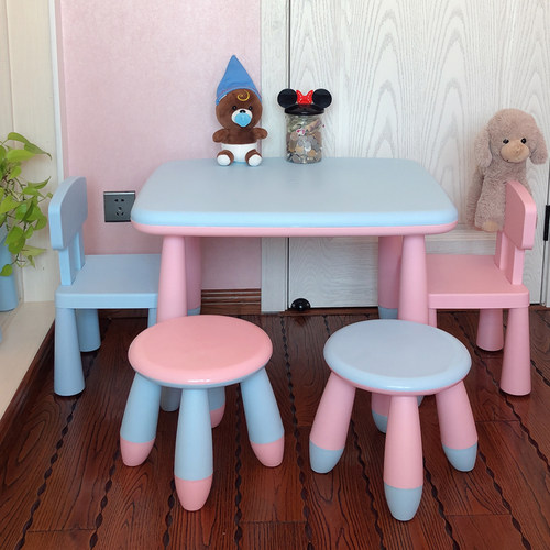 防滑儿童桌椅 幼儿园桌椅 宝宝桌 学习桌 书桌 层加厚长方桌