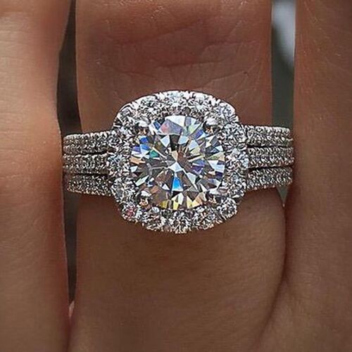 Huitan rendy Women Rings with Brilliant Cubic Zirconia Luxur