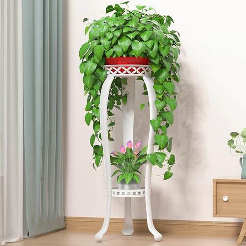 Flower Pot Holder Metal Shelves Plant Stand Display Indoor
