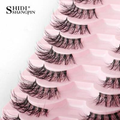 Half Fake Eyelashes 5/10 Half Lashes Soft Natural Cat Eye La