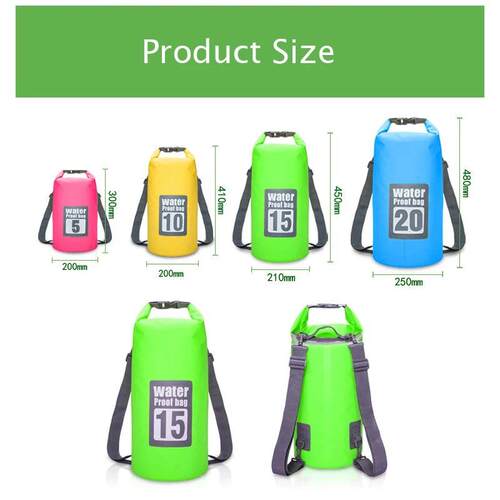 5L/10L/15L/20L/30L PVC Waterproof Dry Bag Outdoor Diving