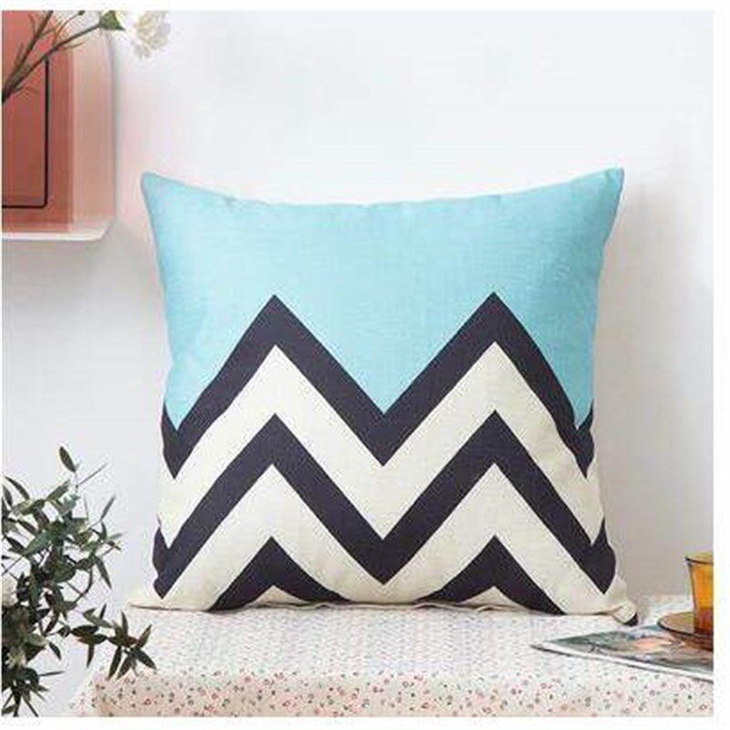 Stripes Cotton Pillow Case Sofa Throw Square Cushion Cover thumbnail 7