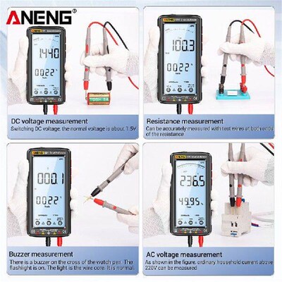Electric Multimetry Antiburn Temp Resistance Testers 6000