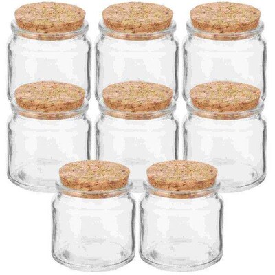 8pcs Empty Jars Glass Jars with Lids Storage Containers for
